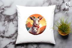 Goat Family Clipart Sublimation PNG Product Image 3