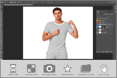 T-shirt Shoulder Stretch Product Image 2