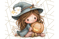 Spooky Little Witches Halloween Clipart PNG Product Image 3