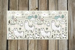 Valentine alpaca | 4 love scandi Mug Sublimation designs Product Image 3