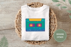 Hand Drawn Audio Tape Illustration, Glitter Audio Tape PNG Product Image 3