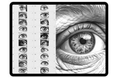 40 Procreate Eyes Stamp Brushes Product Image 3
