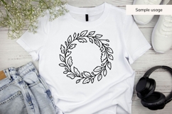 Hand Drawn Fall Wreath SVG Product Image 3
