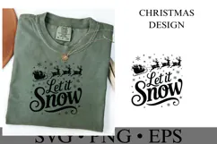 Let it Snow Svg | Christmas svg | Shirt Svg Product Image 1