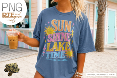 Sun Shine Lake Time png, Girly Summer Lake Design DTF Product Image 6