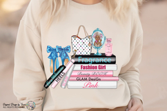 Fashion Girl Glam Books Heels Perfume PNG Luxury Art Product Image 4