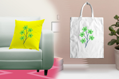 Green Floral Branch Embroidery Design File Product Image 3