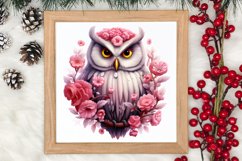 Christmas Owl Clipart, Christmas Owl Clipart, Christmas Owl Product Image 3