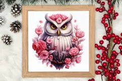 Christmas Owl Clipart, Christmas Owl Clipart, Christmas Owl Product Image 3
