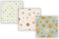 Happy Dots Digital Paper Pack, Seamless Polka Dot Pattern Product Image 3