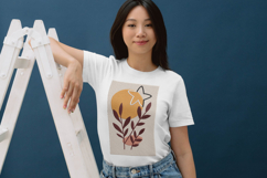 Modern Leaf &amp; Sun Abstract Embroidery Design Product Image 3