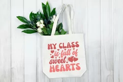 My class is full of sweet heart SVG, Retro Valentine SVG Product Image 3