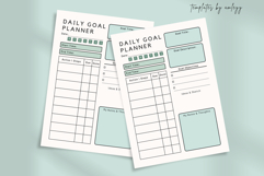 Pastel Daily Goal Planner Template | Canva Editable Product Image 2