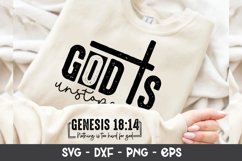 God is Unstoppable Inspirational SVG T-shirt Design Product Image 1