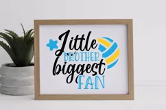 Volleyball brother svg, SVG files for cricut, laser cut file Product Image 2