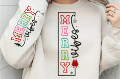 Merry Vibes PNG SVG, Christmas Shirt SVG, Christmas PNG Product Image 2