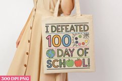 I Defeated 100 Days of School! PNG Product Image 3