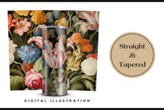 Flowers Tumbler Sublimation Design PNG, Flower Wrap 20 oz Product Image 3