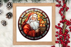 Stained Glass Painting Of Santa Clipart Sublimation Product Image 3