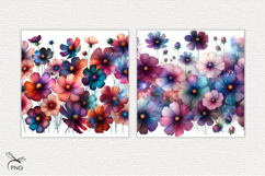 Summer flowers digital paper Product Image 3