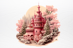 Vintage Pink Christmas Clipart Product Image 3