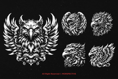 10 Bundle Dark Art Griffin Head Gryphon Mythical Creature Product Image 5
