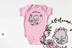 Nursery Round Design for Baby Girl - Super Cute Welcome Sign Product Image 3