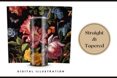 Floral Tumbler Wrap Design 20 oz, Floral Skinny Tumbler Product Image 3
