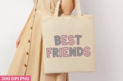 BEST FRIENDS PNG, Friendship Sublimation PNG Product Image 3