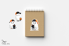 Cute Halloween Ghost Stickers - 5 Variations Product Image 3