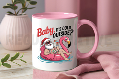 Funny Tropical Christmas, Sarcastic Sublimation PNG Product Image 3