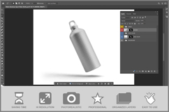 Matte Aluminum Sport Water Bottle Product Image 2