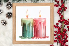 Pastel Christmas Shublimation Clipart, Pastel Christmas Clip Product Image 3