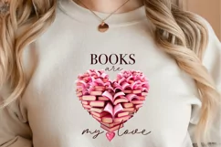 Books Are My Love, Pink Heart for Valentine's Product Image 2
