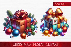 Christmas Present clipart, Christmas Present sublimation Product Image 1