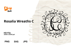 Rosalia Wreaths Monogram Product Image 1