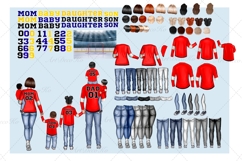 Hockey Family clipart: &quot;HOCKEY CLIPART&quot; Hockey jerseys PNG Product Image 2