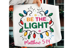 Christmas Light Be the Light Matthew PNG, Merry Christmas Product Image 3