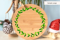 Green Christmas Wreath SVG Product Image 3