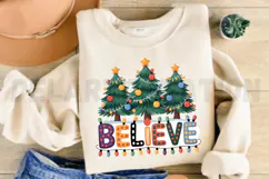 Inspire Holiday Spirit with Believe PNG Design Product Image 3