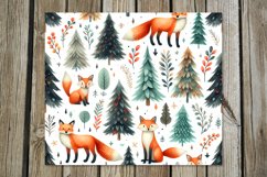 Christmas pattern | 8 fox Xmas Sublimation Tumbler Designs Product Image 3