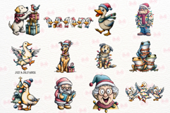 Christmas Clipart Huge Bundle - Christmas Bundle, Png Bundle Product Image 3