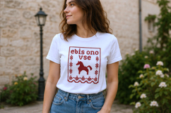 Cross stitch pattern Ebis ono vse koniom, red white folk sla Product Image 3