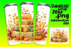 Autumn Views Tumbler Wrap | 20oz Sublimation Printable Product Image 1
