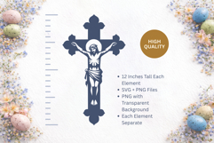 Easter Cross Religious Cross Bundle Product Image 2