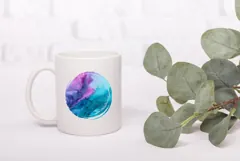 Watercolor Blue Illustration, Marble PNG, Blue PNG Product Image 3