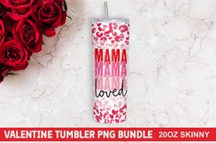 Valentine Tumbler PNG Bundle - Skinny Tumbler Sublimation Product Image 3