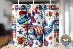 4th Of July Dinosaur Tumbler Bundle - 15 Designs Product Image 4