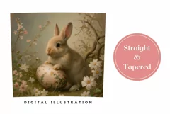 Easter Sublimation Tumbler, Vintage Bunny Tumbler Wrap Product Image 3