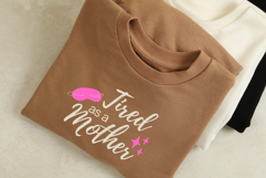 Tired as a Mother SVG PNG - Funny Mom Life Sleep Mask Quote Product Image 2